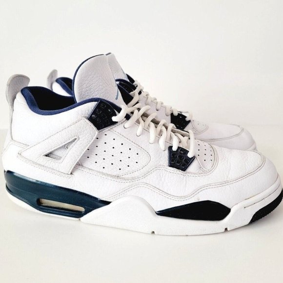 Jordan Other - Nike Air Jordan Retro 4 Retro LS Legend Blue Mens Shoes Size 12 White 314254-107